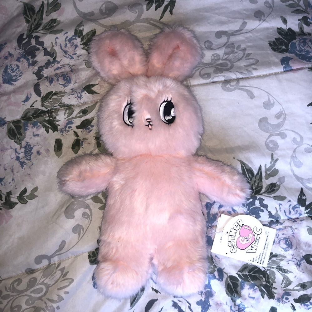 *RARE* Pink Esther Bunny Bubblegum Plush